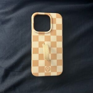 Loopy iPhone 15 Pro Sand Dollar Checkered Case